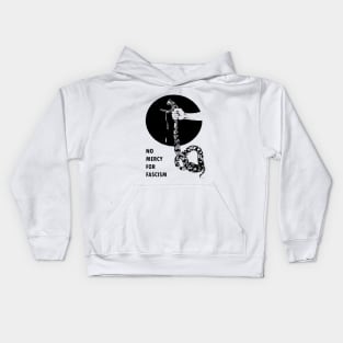 NO MERCY FOR FASCISM Kids Hoodie